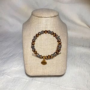 Bronze Silver Adjustable Bracelet